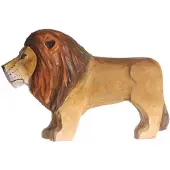 Wudimals Figurine Lion en bois
