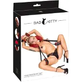 Bad Kitty - coussin de nuque avec support de cuisse (noir)