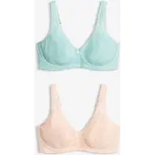 Bonprix Lot de 2 soutiens-gorge minimiseurs à bretelles rembourrées