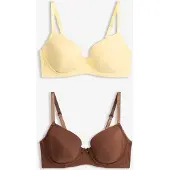 Bonprix Lot de 2 soutiens-gorge push-up coton avec armatures