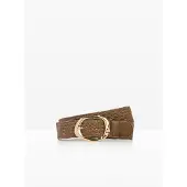 Bonprix Ceinture tressée extensible à boucle martelée
