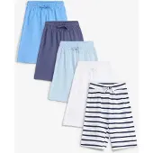Bonprix Lot de 5 bermudas en jersey 100% coton