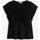 Bonprix Blouse en crêpe texturé
