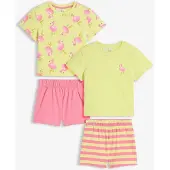 Bonprix 2 pyjashorts 100% coton (ens. 4 pces)