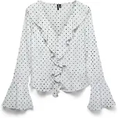 Vero Moda Chemisier 'VMWillow' gris / noir / blanc