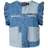 Pieces Chemisier 'PCFie' bleu / bleu denim