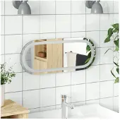 vidaXL Miroir de salle de bain LED 50x20 cm ovale