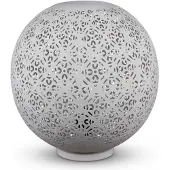 Safaary Lampe de table égyptienne Hayda White Ø 30 x 30cm