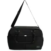 Solier Sac de voyage, de sport et week-end , extensible, pliable, avec compartiment à chaussures et bandoulière