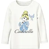 Name it T-Shirt 'NMFVeena' bleu clair / jaune clair / noir / blanc