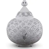 Safaary Lampe de table égyptienne Loubna blanc Ø 33 x 40cm
