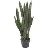 Homescapes Plante artificielle Langue de belle-mère en pot, 74 cm