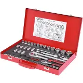 Ks Tools 917.4053 Coffret 52 Pièces Clé À Cliquet Rallonges Embouts Et Douilles 1/4" 1/2"