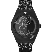 Timex Montre pour Hommes Timex Q Édition Spéciale Keith Haring - Noire (Ø 38 mm)
