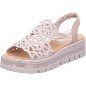 Rieker Damen Sandalette Beige