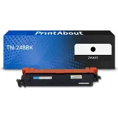 PrintAbout Toner compatible pour Brother TN-248BK - Noir