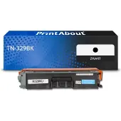 PrintAbout Toner compatible pour Brother TN-329BK - Noir - Très grande capacité