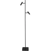 Steinhauer Lampe sur pied à deux lampes Lumo Noir