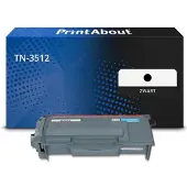 PrintAbout Toner compatible pour Brother TN-3512 - Noir - Grande capacité