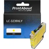 PrintAbout Cartouche compatible pour Brother LC-3239XLY - Jaune - Grande capacité