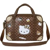 KARACTERMANIA Hello Kitty Squares Laptop Bag Marron Enfants