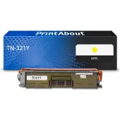 PrintAbout Toner compatible pour Brother TN-321Y - Jaune