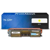 PrintAbout Toner compatible pour Brother TN-329Y - Jaune - Très grande capacité