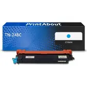 PrintAbout Toner compatible pour Brother TN-248C - Cyan
