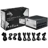 MSI Alimentation PC modulaire PRO A850PL PCIE5 850 W 80 PLUS Platinum Noir