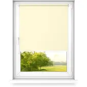Time4blinds - Store occultant sans perçage, 1000x2500mm, Vanille - Droite