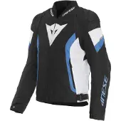 Dainese Avro 5, veste textile pour moto, noire/bleue/blanche, taille 54