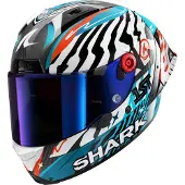 Shark Casque Shark Aeron GP FIM 2 Speed Fancy Carbon, carbone/blanc/bleu, M (57/58)