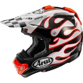 Arai Mx-v Evo Flame Off-road Helmet Blanc S