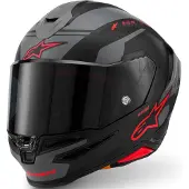 Alpinestars Casque Supertech R7 A-Core, noir/gris/rouge, taille M