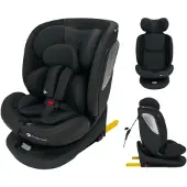 Kinderkraft Siège auto I-GROW 2 PLUS i-Size 40-150cm NOIR (Siège pour enfant, Norme ECE R129/i-Size)