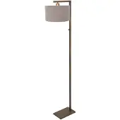 Steinhauer Lampe sur pied en bronze Stang avec capuche grise