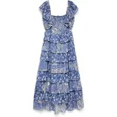 Vero Moda Robe d’été 'VMAmazing' bleu / blanc cassé