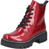 Rieker Bottines à lacets rouge / noir