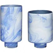 Hubsch Cloud Vaces Bleu/blanc (lot De 2) | 281202