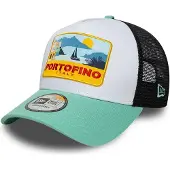 New Era A-Frame Mesh Trucker Cap - Portofino Italy