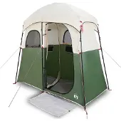 vidaXL Tente de douche 2 personnes Vert Étanche