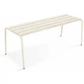 Oviala Banc de jardin en acier ivoire - Palavas