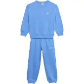 Adidas Originals Loose Crew&jogger Set Bleu 7-8 Years Enfants