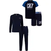 Cr7 - Cristiano Ronaldo Pyjama ' ' bleu / bleu foncé / gris / blanc