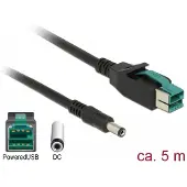 DeLOCK Câble d'imprimante - USB alimenté - 5 mètres -