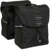 New Looxs Sacoche double pour vélo Vigo Double - 40 litres - 30 x 19 x 40 cm (2x) - Noir-Vert