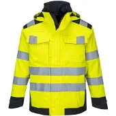 Portwest Veste De Pluie Modaflame Arc électrique Couleur : Jaune/marine Taille M -