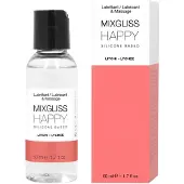 MIXGLISS 2 en 1 Lubrifiant et Massage Silicone Happy Litchi 50ml