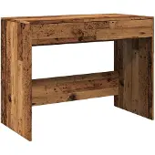 vidaXL Bureau aspect bois ancien 101x50x76,5 cm Bois composite