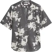 Marc O'Polo Chemisier gris foncé / blanc